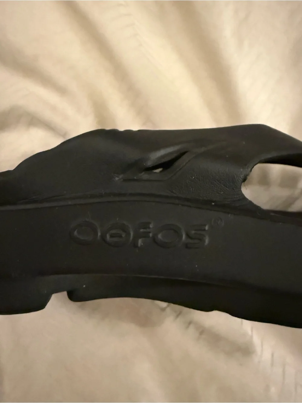 OOFOS Black Women's Flip Flop Sandals - Picture 4 of 4